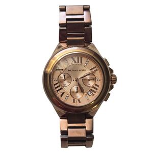 Michael Kors Camille Rose Gold Bracelet Watch MK 5652 New Battery